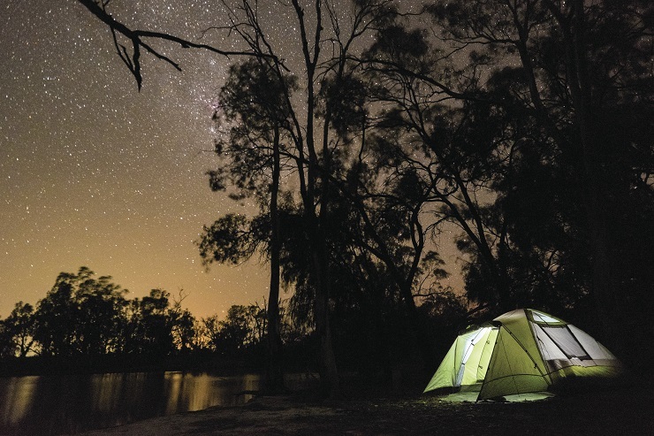 Camping at Murray River National Park