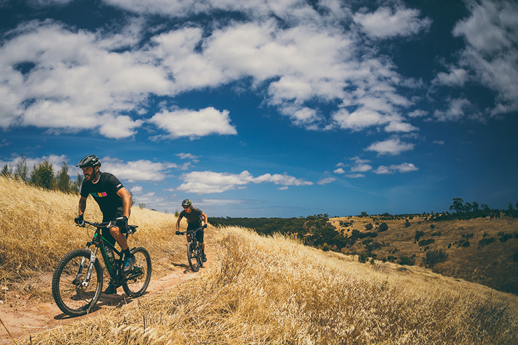 Mountain biking at Sturt Gorge