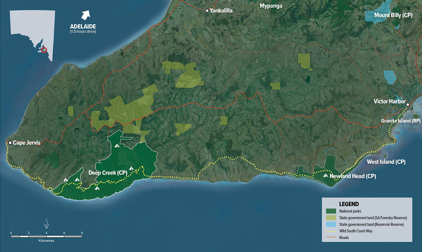 96063 Wild South Coast Way map